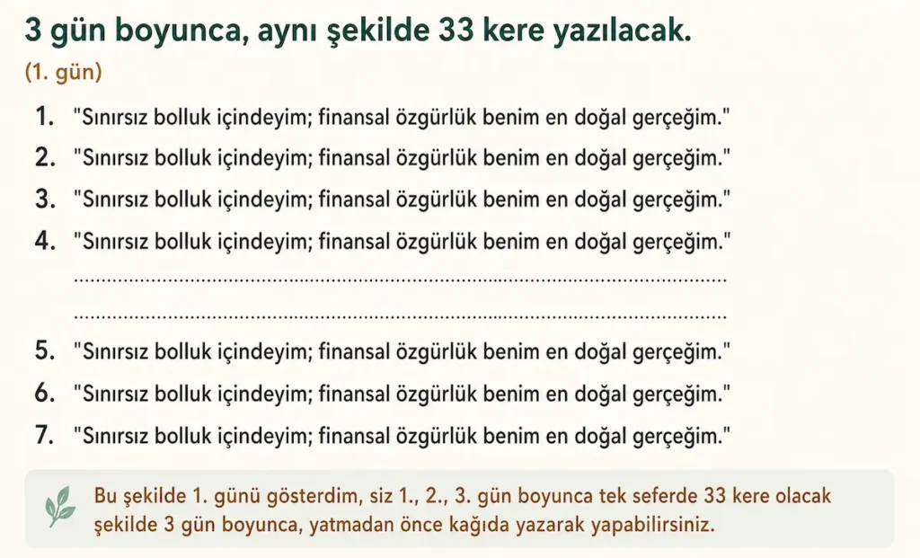 3x33 ritüeli yapılıi